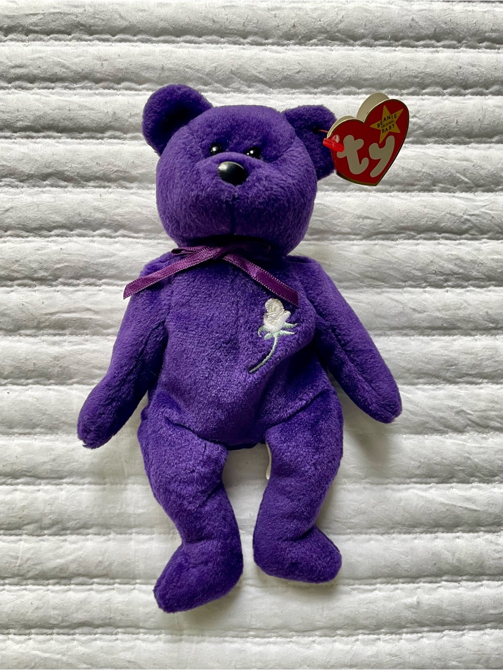 Vintage 1997 Beanie Babies Princess Bear
